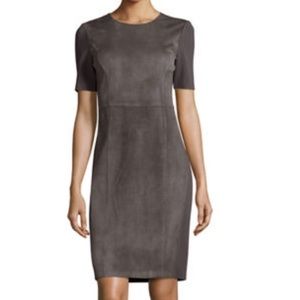 Elie Tahari Stretch Suede Dress
